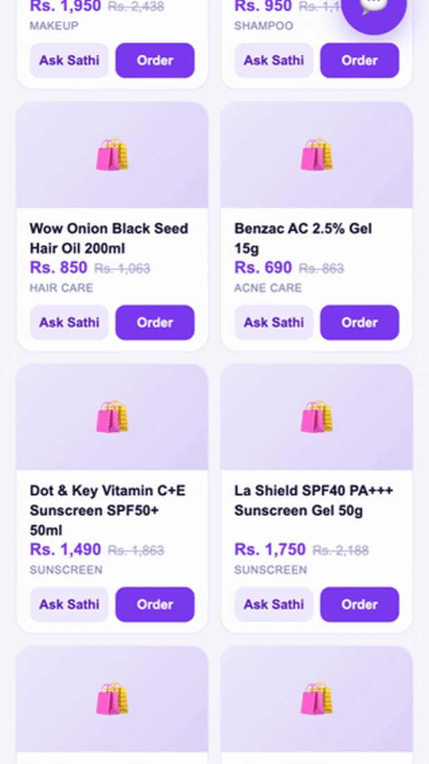 Sathi in use